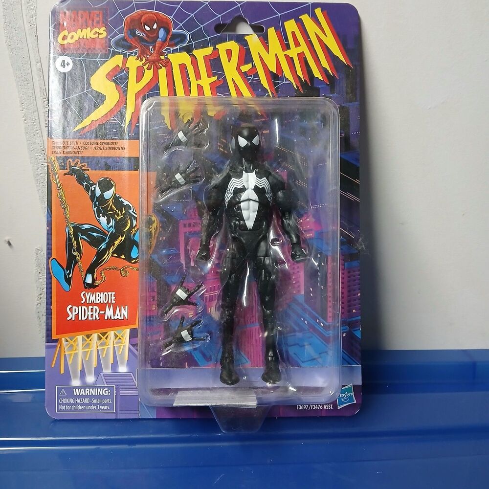 Hasbro Marvel Legends Retro Collection Symbiote Spider-Man 6″ Action Figure NEW